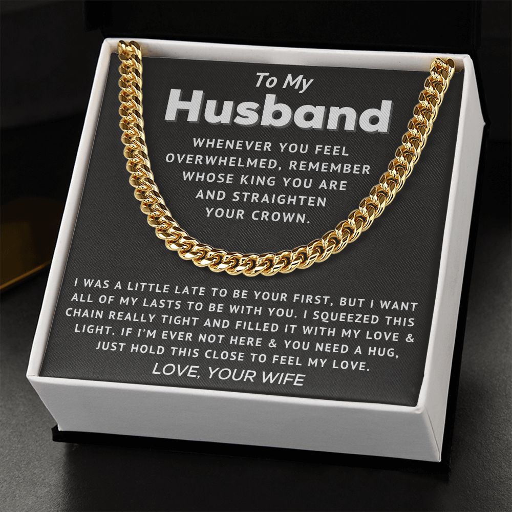 [Almost Sold Out] Husband - Straighten Your Crown - Cuban Link Chain