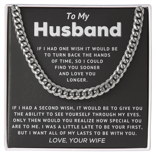 To My Husband - How Special - Cuban Link Chain