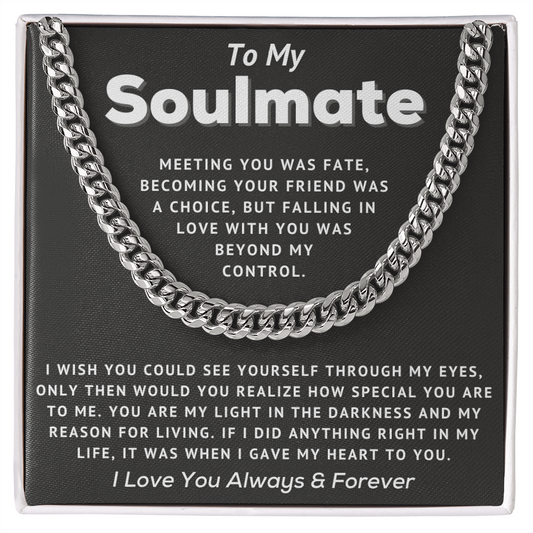 Soulmate - Light In The Darkness - Cuban Link Chain