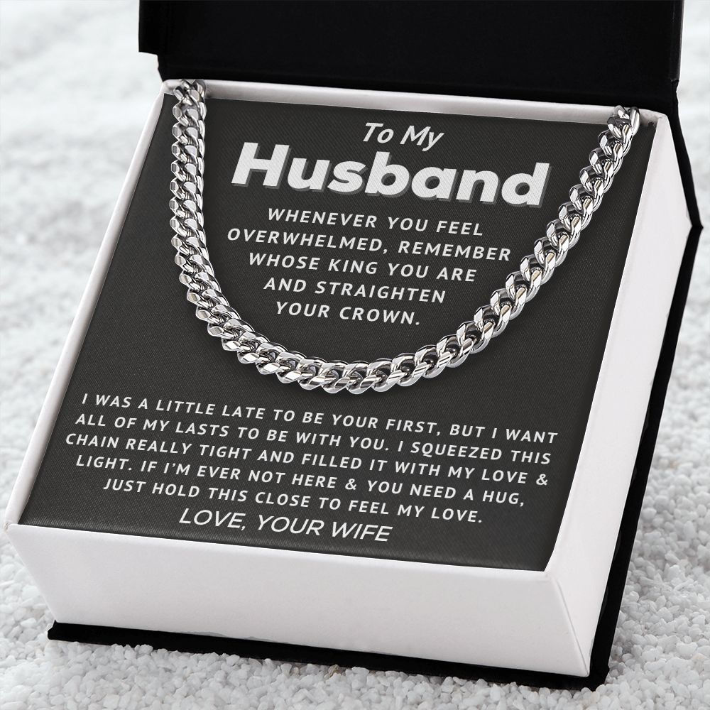 [Almost Sold Out] Husband - Straighten Your Crown - Cuban Link Chain