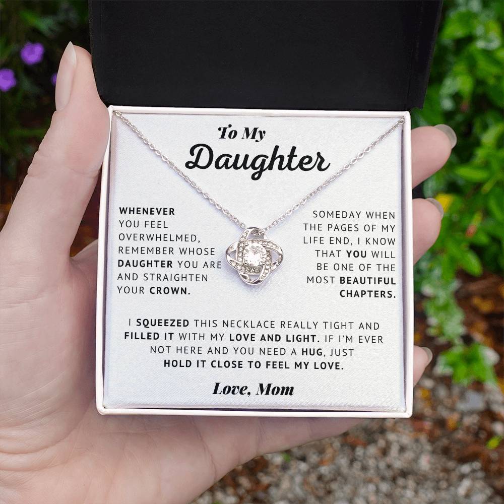 Daughter - Straighten Your Crown - Love Knot Necklace